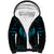Personalized Viking Dragon Sherpa Hoodie with Sword Blue Scandinavian Tattoo - Wonder Print Shop