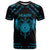 Personalized Viking Dragon T Shirt with Sword Blue Scandinavian Tattoo - Wonder Print Shop