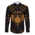 Personalized Viking Dragon Family Matching Long Sleeve Bodycon Dress and Hawaiian Shirt with Sword Gold Scandinavian Tattoo LT9 - Wonder Print Shop