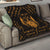 Personalized Viking Dragon Quilt with Sword Gold Scandinavian Tattoo - Wonder Print Shop