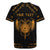 Personalized Viking Dragon Rugby Jersey with Sword Gold Scandinavian Tattoo - Wonder Print Shop