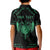 Personalized Viking Dragon Kid Polo Shirt with Sword Green Scandinavian Tattoo - Wonder Print Shop