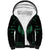 Personalized Viking Dragon Sherpa Hoodie with Sword Green Scandinavian Tattoo - Wonder Print Shop