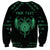 Personalized Viking Dragon Sweatshirt with Sword Green Scandinavian Tattoo - Wonder Print Shop