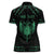 Personalized Viking Dragon Women Polo Shirt with Sword Green Scandinavian Tattoo - Wonder Print Shop