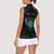 Personalized Viking Dragon Women Sleeveless Polo Shirt with Sword Green Scandinavian Tattoo - Wonder Print Shop