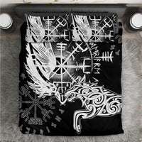 Vikings Raven and Wolf Bedding Set with Aegishjalmur Unique LT9 - Wonder Print Shop