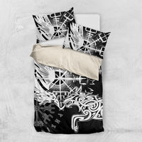Vikings Raven and Wolf Bedding Set with Aegishjalmur Unique LT9 - Wonder Print Shop
