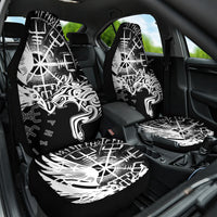 Vikings Raven and Wolf Car Seat Cover with Aegishjalmur Unique LT9 - Wonder Print Shop