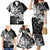 Vikings Raven and Wolf Family Matching Mermaid Dress and Hawaiian Shirt with Aegishjalmur Unique LT9 - Wonder Print Shop