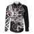 Vikings Raven and Wolf Family Matching Short Sleeve Bodycon Dress and Hawaiian Shirt with Aegishjalmur Unique - Wonder Print Shop