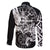 Vikings Raven and Wolf Family Matching Short Sleeve Bodycon Dress and Hawaiian Shirt with Aegishjalmur Unique - Wonder Print Shop