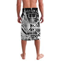 Vikings Raven and Wolf Lavalava with Aegishjalmur Unique - Wonder Print Shop