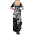 Vikings Raven and Wolf Summer Maxi Dress with Aegishjalmur Unique - Wonder Print Shop