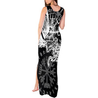 Vikings Raven and Wolf Tank Maxi Dress with Aegishjalmur Unique - Wonder Print Shop