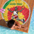 Lithuania Basketball Skeleton Personalized Beach Blanket Skullman Lithuania Tie Dye