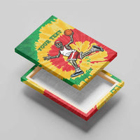 Lithuania Basketball Skeleton Personalized Canvas Wall Art Skullman Lithuania Tie Dye