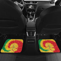 Lithuania Basketball Skeleton Personalized Car Mats Skullman Lithuania Tie Dye