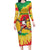 Lithuania Basketball Skeleton Personalized Family Matching Long Sleeve Bodycon Dress and Hawaiian Shirt Skullman Lithuania Tie Dye