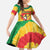 Lithuania Basketball Skeleton Personalized Family Matching Mermaid Dress and Hawaiian Shirt Skullman Lithuania Tie Dye