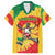 Lithuania Basketball Skeleton Personalized Family Matching Off The Shoulder Long Sleeve Dress and Hawaiian Shirt Skullman Lithuania Tie Dye