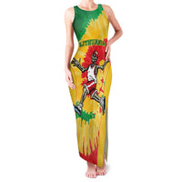 Lithuania Basketball Skeleton Personalized Family Matching Tank Maxi Dress and Hawaiian Shirt Skullman Lithuania Tie Dye