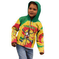 Lithuania Basketball Skeleton Personalized Kid Hoodie Skullman Lithuania Tie Dye