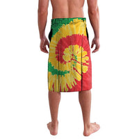 Lithuania Basketball Skeleton Personalized Lavalava Skullman Lithuania Tie Dye