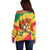 Lithuania Basketball Skeleton Personalized Off Shoulder Sweater Skullman Lithuania Tie Dye