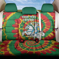 Lithuania Tie Dye Retro Basketball 1992 Personalized Back Car Seat Cover