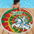 Lithuania Tie Dye Retro Basketball 1992 Personalized Beach Blanket