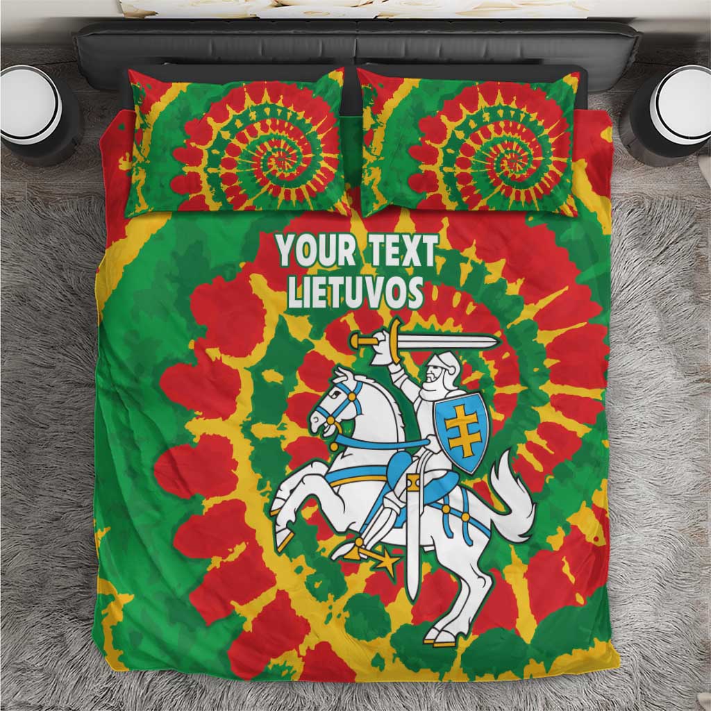 Lithuania Tie Dye Retro Basketball 1992 Personalized Bedding Set