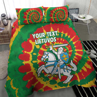 Lithuania Tie Dye Retro Basketball 1992 Personalized Bedding Set