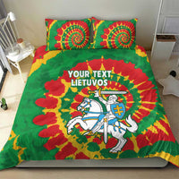 Lithuania Tie Dye Retro Basketball 1992 Personalized Bedding Set