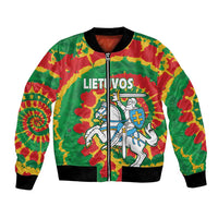 Lithuania Tie Dye Retro Basketball 1992 Personalized Bomber Jacket