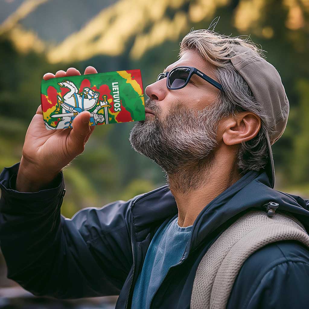 Lithuania Tie Dye Retro Basketball 1992 Personalized 4 in 1 Can Cooler Tumbler