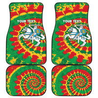 Lithuania Tie Dye Retro Basketball 1992 Personalized Car Mats