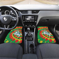 Lithuania Tie Dye Retro Basketball 1992 Personalized Car Mats