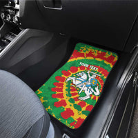Lithuania Tie Dye Retro Basketball 1992 Personalized Car Mats
