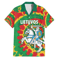 Lithuania Tie Dye Retro Basketball 1992 Personalized Family Matching Mermaid Dress and Hawaiian Shirt
