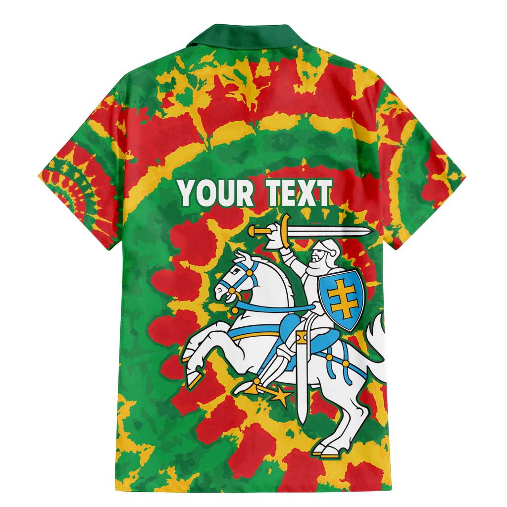 Lithuania Tie Dye Retro Basketball 1992 Personalized Family Matching Mermaid Dress and Hawaiian Shirt