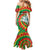 Lithuania Tie Dye Retro Basketball 1992 Personalized Family Matching Mermaid Dress and Hawaiian Shirt