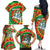 Lithuania Tie Dye Retro Basketball 1992 Personalized Family Matching Off The Shoulder Long Sleeve Dress and Hawaiian Shirt