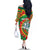 Lithuania Tie Dye Retro Basketball 1992 Personalized Family Matching Off The Shoulder Long Sleeve Dress and Hawaiian Shirt