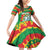 Lithuania Tie Dye Retro Basketball 1992 Personalized Family Matching Off Shoulder Short Dress and Hawaiian Shirt