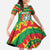 Lithuania Tie Dye Retro Basketball 1992 Personalized Family Matching Short Sleeve Bodycon Dress and Hawaiian Shirt