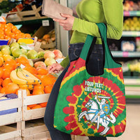Lithuania Tie Dye Retro Basketball 1992 Personalized Grocery Bag