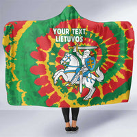 Lithuania Tie Dye Retro Basketball 1992 Personalized Hooded Blanket