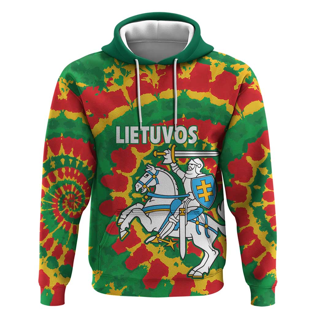 Lithuania Tie Dye Retro Basketball 1992 Personalized Hoodie