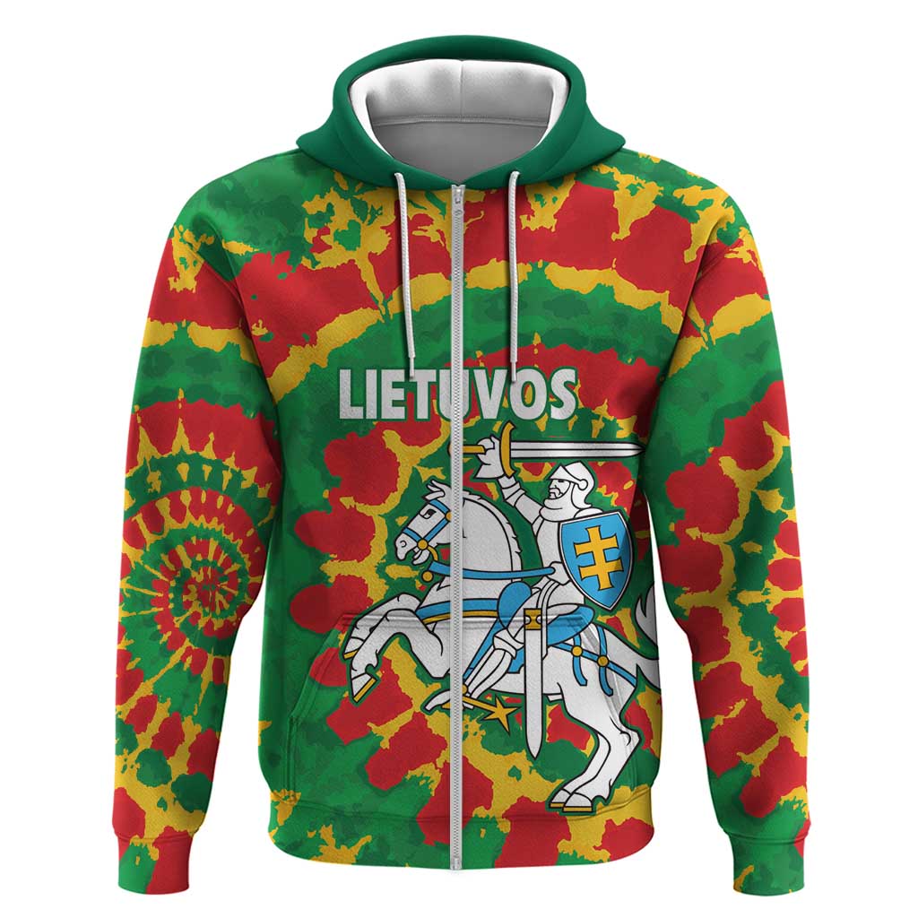 Lithuania Tie Dye Retro Basketball 1992 Personalized Hoodie